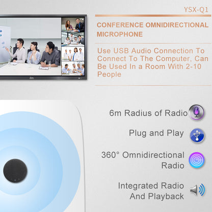 YSX™ All in One Conference Kits(Fixed Camera +  Wired OminidirectionaL Microphone) YSX-EC16