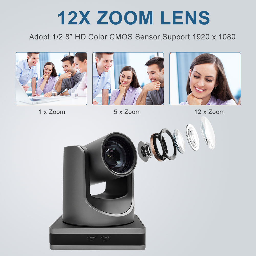 YSX™ 12X Optical Zoom Lens / HDMI / USB3.0 / HD PTZ Video Conference Camera YSX-E350L