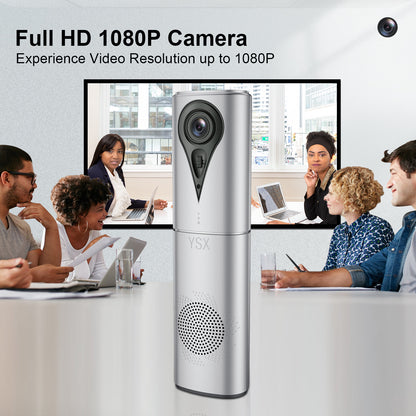 YSX™ All in One Video Conference Camera Built in Speakerphone and Microphone YSX-K8