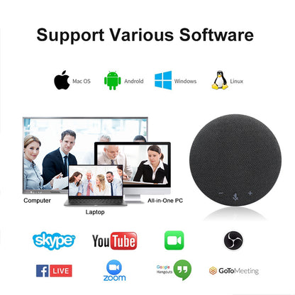 YSX™ Video Conference Speakerphone with Microphone YSX-EQ1