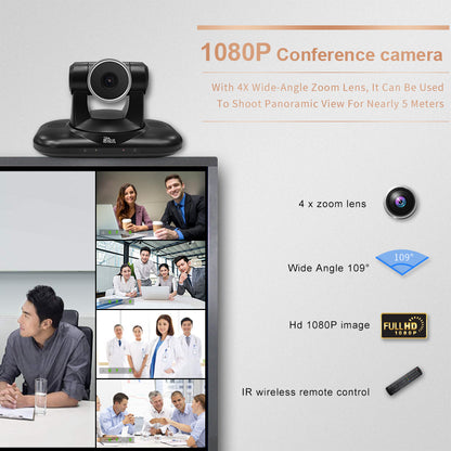 YSX™ 4X Optical Zoom Lens/ 4K / USB2.0 Video Conference Camera YSX-E308R