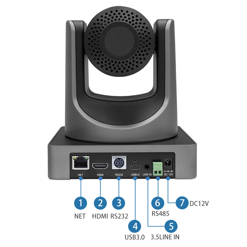 YSX™ 8.51M/ 4K / 12X Optical Zoom Lens / HDMI / USB HD PTZ Video Conference Camera YSX-E350K