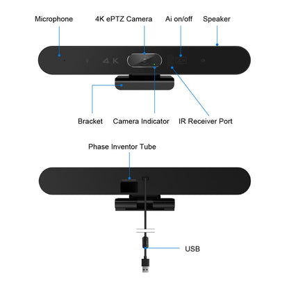 YSX™ Face Tracking All in One Video Conference Camera YSX-EA3