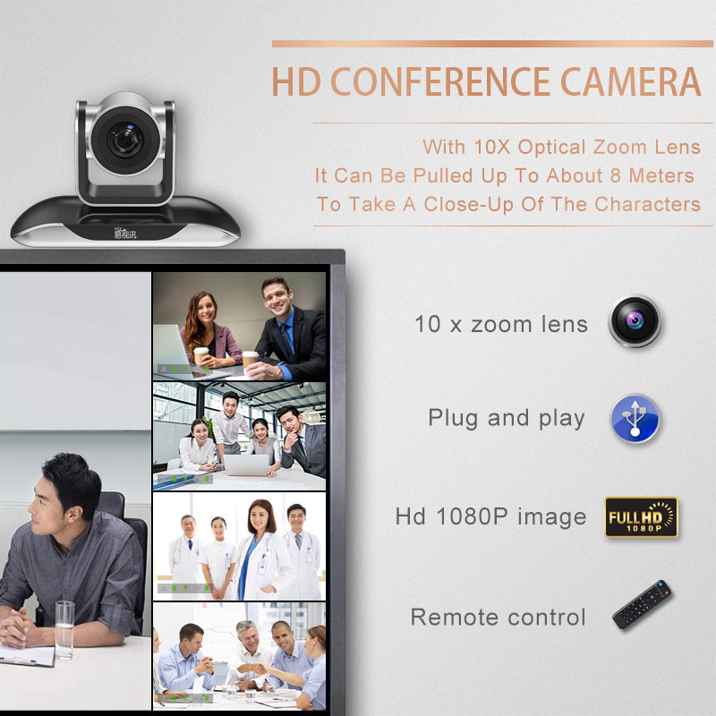 YSX™ 10X Optical Zoom Lens / USB Port / PTZ HD Video Conference Camera YSX-EA300