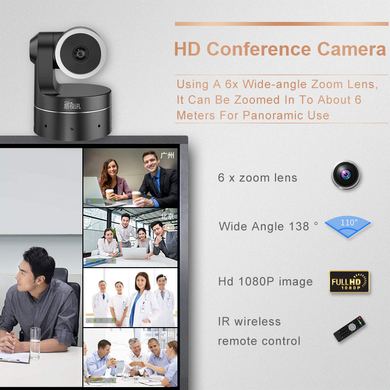 YSX™ All in One Conference Kits(Fixed Camera +  Wireless OminidirectionaL Microphone)  YSX-EC19