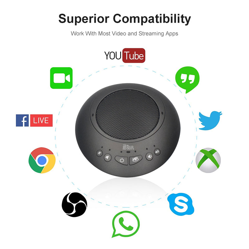 YSX™ 2.4G Wireless Video Conferece Speakerphone with Microphone (2pcs) YSX-ENT992S